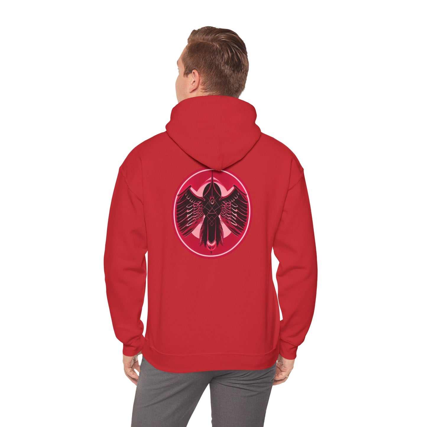 CatBat Dark Angel Gothic Hooded Sweatshirt with Winged Design, Cozy Unisex Hoodie for Casual Wear, Perfect Gift for Birthdays, Halloween, and More