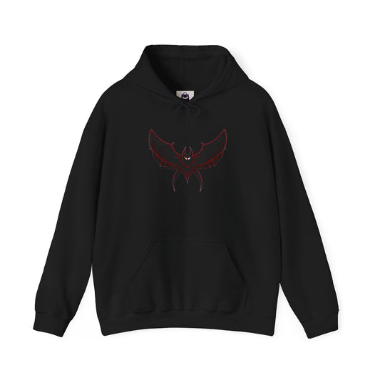 CatBat Dark Angel Gothic Hooded Sweatshirt with Winged Design, Cozy Unisex Hoodie for Casual Wear, Perfect Gift for Birthdays, Halloween, and More