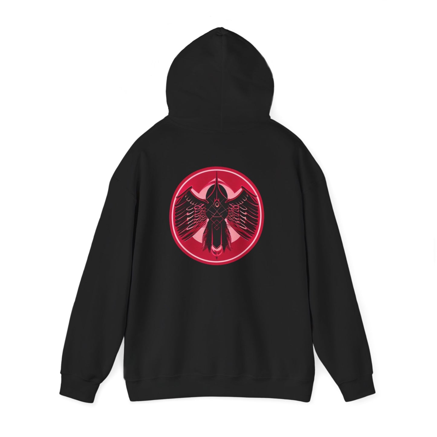 CatBat Dark Angel Gothic Hooded Sweatshirt with Winged Design, Cozy Unisex Hoodie for Casual Wear, Perfect Gift for Birthdays, Halloween, and More