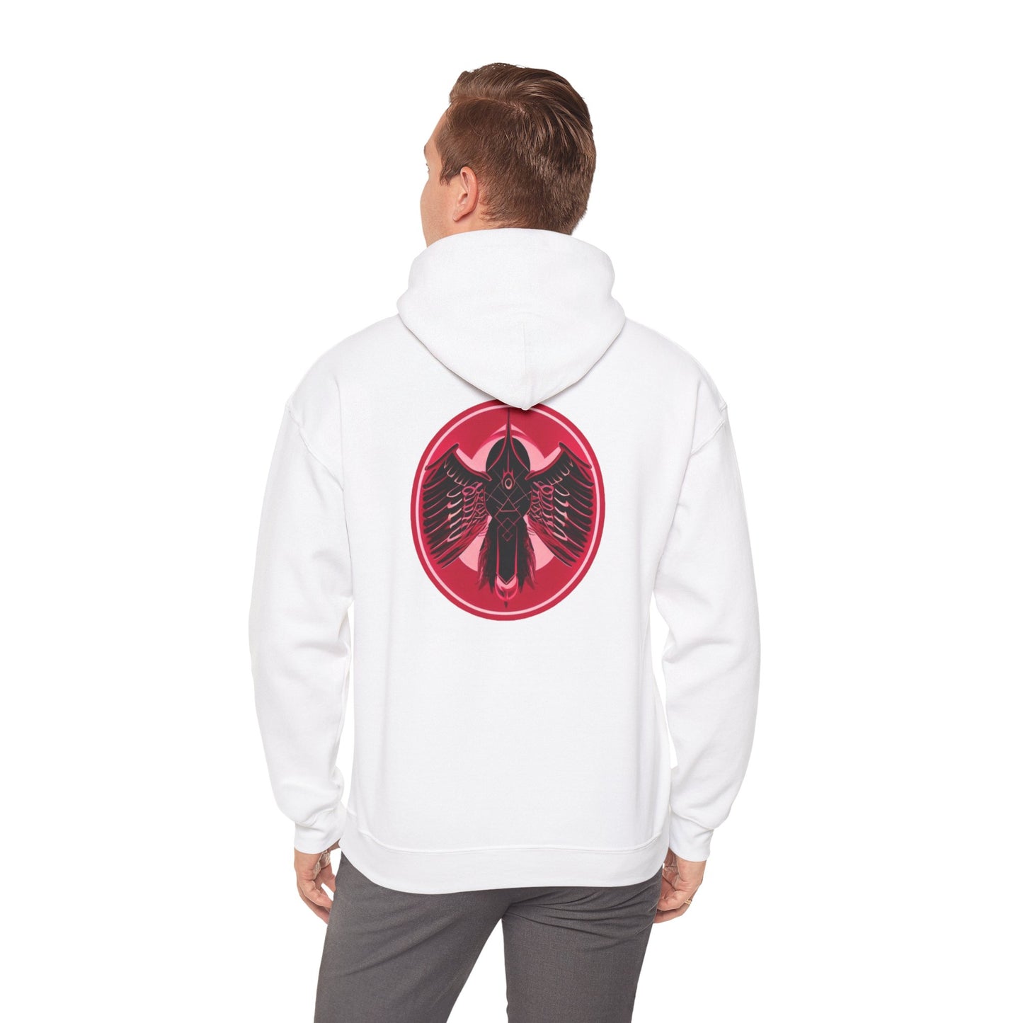 CatBat Dark Angel Gothic Hooded Sweatshirt with Winged Design, Cozy Unisex Hoodie for Casual Wear, Perfect Gift for Birthdays, Halloween, and More