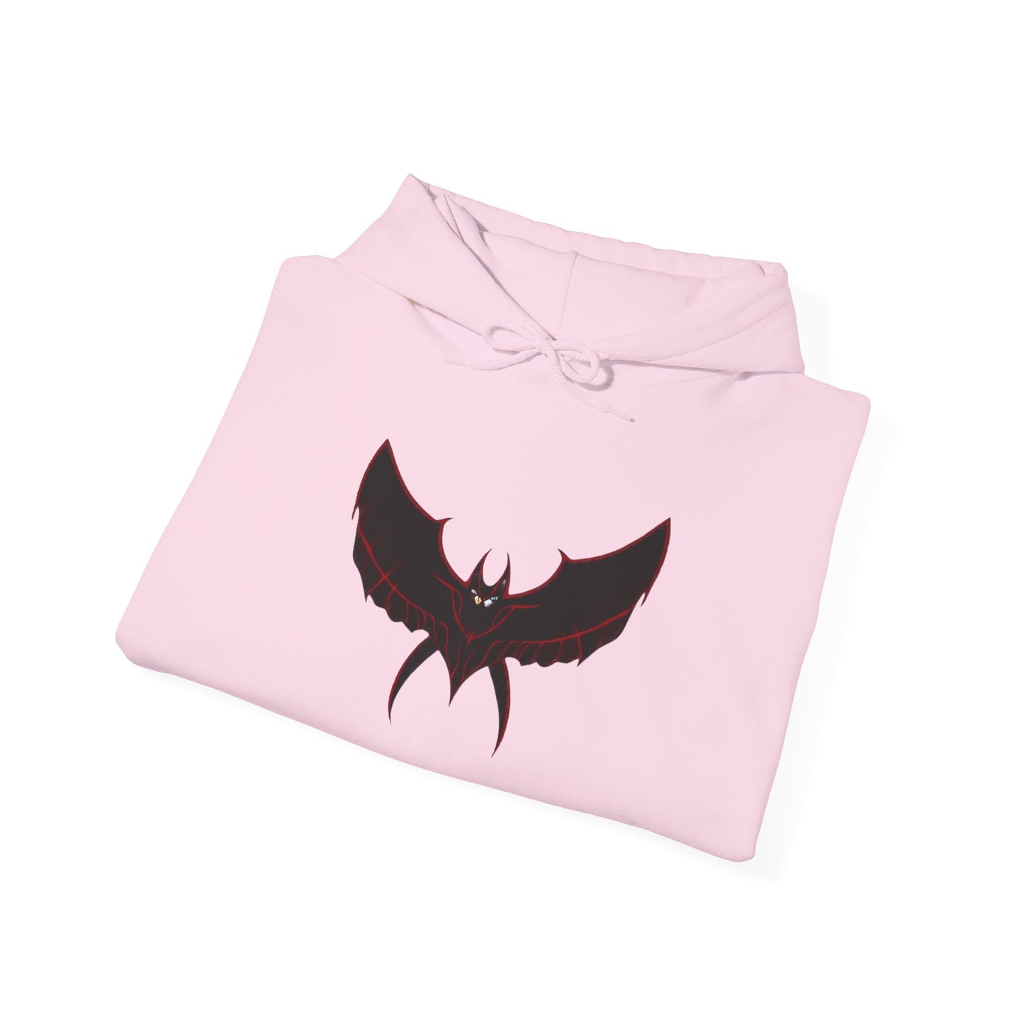 CatBat Dark Angel Gothic Hooded Sweatshirt with Winged Design, Cozy Unisex Hoodie for Casual Wear, Perfect Gift for Birthdays, Halloween, and More