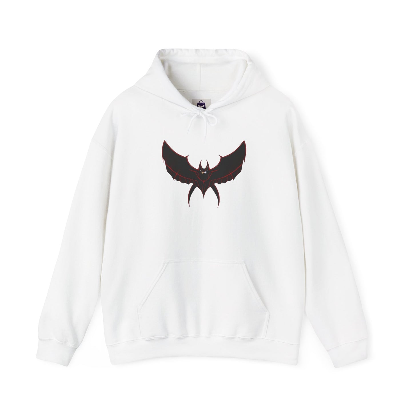 CatBat Dark Angel Gothic Hooded Sweatshirt with Winged Design, Cozy Unisex Hoodie for Casual Wear, Perfect Gift for Birthdays, Halloween, and More