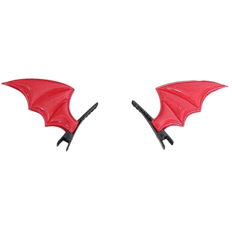 Dark Cute Devil Barrettes Gothic Style