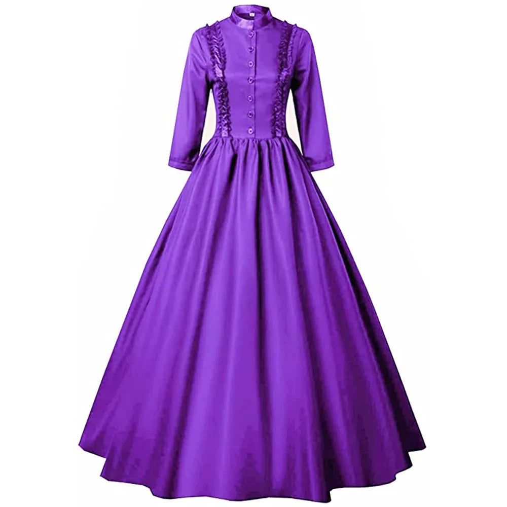 Victorian Skirt Renaissance Dress Queen Masquerade Costume Halloween Costumes for Women Haikyuu