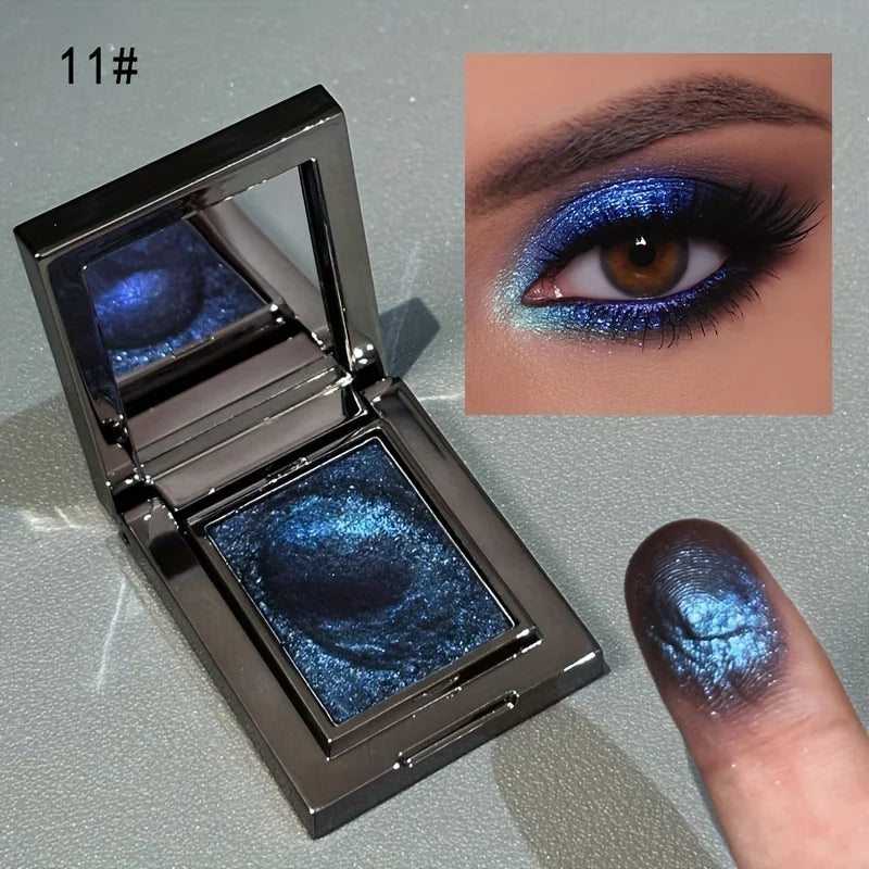 Monochrome Eye Shadow, Flashing, Brightening, Long-Lasting Color, Waterproof and Sweat-Proof, Natural Cosmetics
