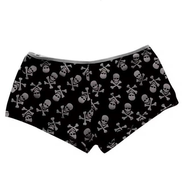 Skull Gothic Fashion Casual Shorts