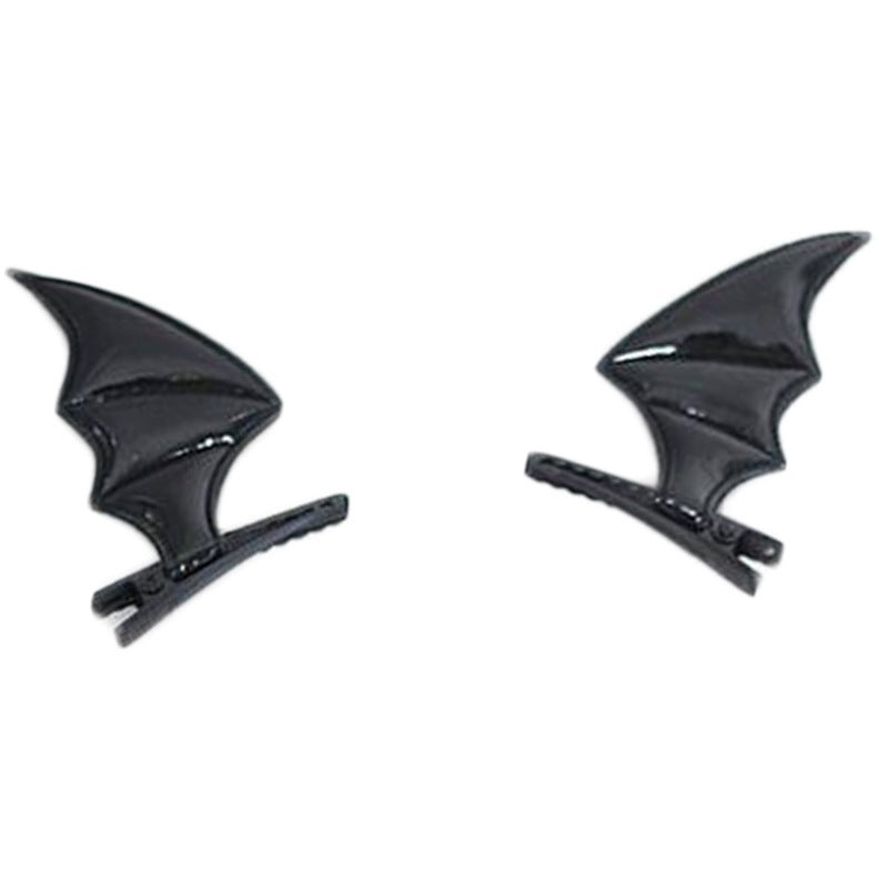 Dark Cute Devil Barrettes Gothic Style