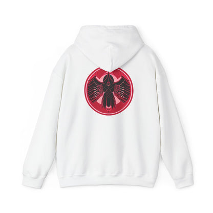 CatBat Dark Angel Gothic Hooded Sweatshirt with Winged Design, Cozy Unisex Hoodie for Casual Wear, Perfect Gift for Birthdays, Halloween, and More