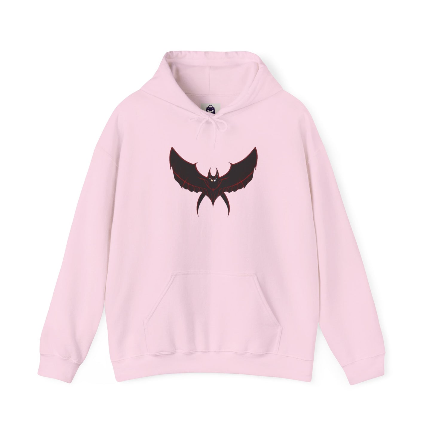 CatBat Dark Angel Gothic Hooded Sweatshirt with Winged Design, Cozy Unisex Hoodie for Casual Wear, Perfect Gift for Birthdays, Halloween, and More