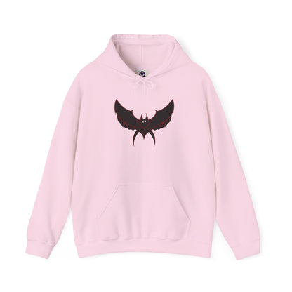 CatBat Dark Angel Gothic Hooded Sweatshirt with Winged Design, Cozy Unisex Hoodie for Casual Wear, Perfect Gift for Birthdays, Halloween, and More