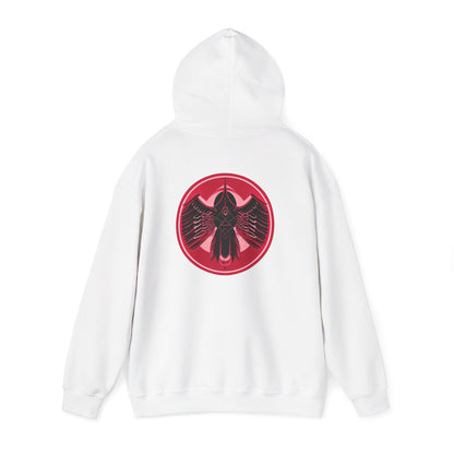 CatBat Dark Angel Gothic Hooded Sweatshirt with Winged Design, Cozy Unisex Hoodie for Casual Wear, Perfect Gift for Birthdays, Halloween, and More