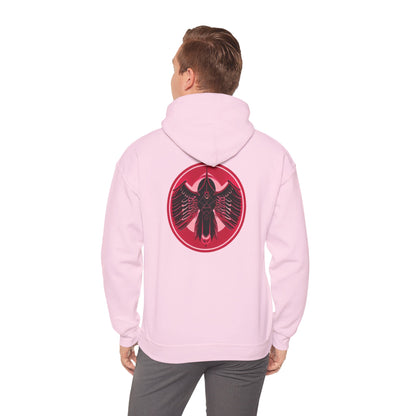 CatBat Dark Angel Gothic Hooded Sweatshirt with Winged Design, Cozy Unisex Hoodie for Casual Wear, Perfect Gift for Birthdays, Halloween, and More