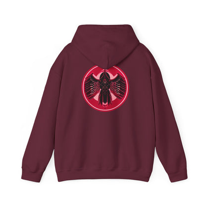 CatBat Dark Angel Gothic Hooded Sweatshirt with Winged Design, Cozy Unisex Hoodie for Casual Wear, Perfect Gift for Birthdays, Halloween, and More
