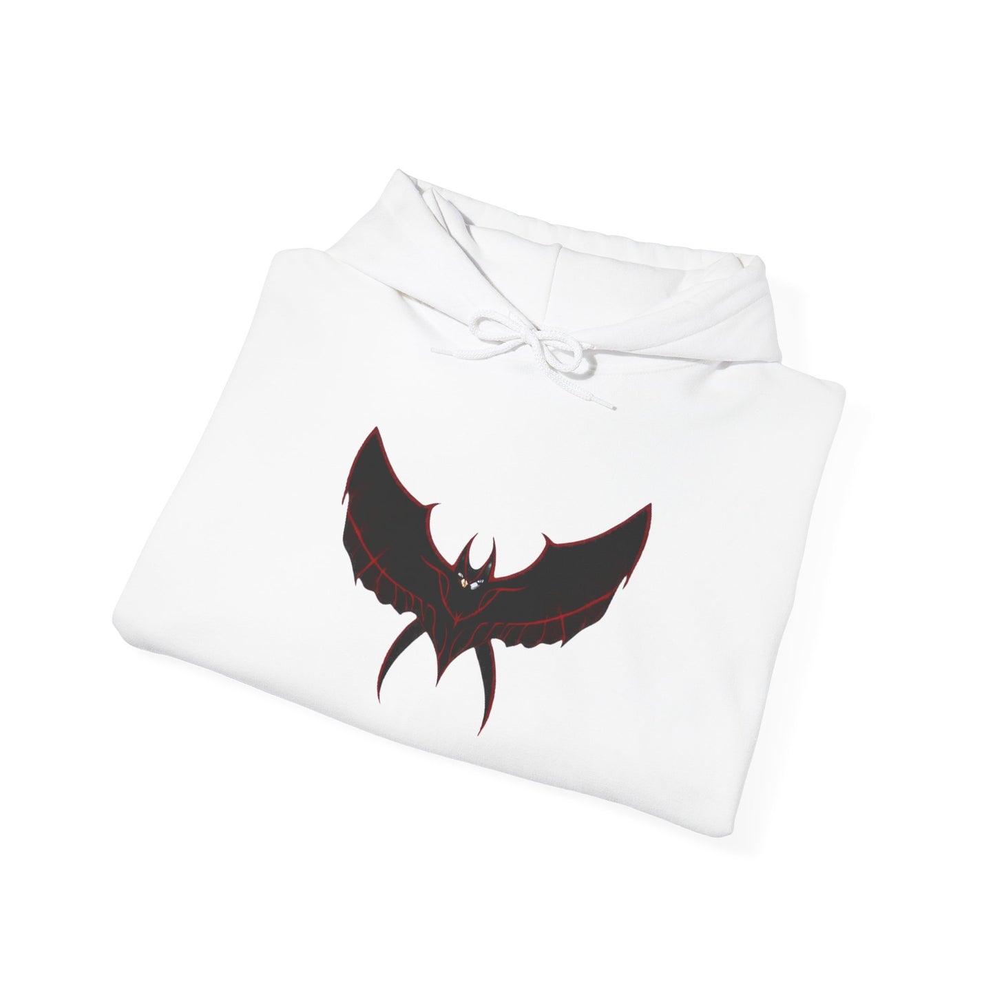 CatBat Dark Angel Gothic Hooded Sweatshirt with Winged Design, Cozy Unisex Hoodie for Casual Wear, Perfect Gift for Birthdays, Halloween, and More