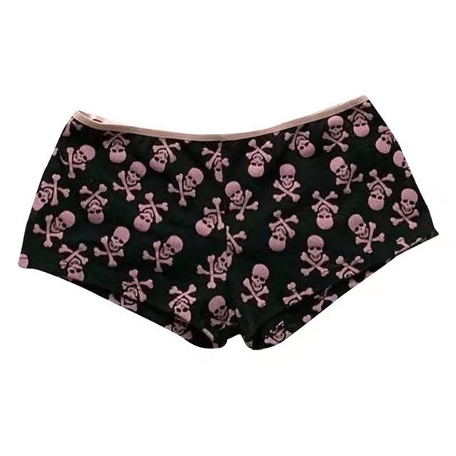 Skull Gothic Fashion Casual Shorts