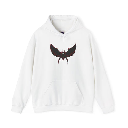 CatBat Dark Angel Gothic Hooded Sweatshirt with Winged Design, Cozy Unisex Hoodie for Casual Wear, Perfect Gift for Birthdays, Halloween, and More