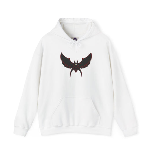 CatBat Dark Angel Gothic Hooded Sweatshirt with Winged Design, Cozy Unisex Hoodie for Casual Wear, Perfect Gift for Birthdays, Halloween, and More