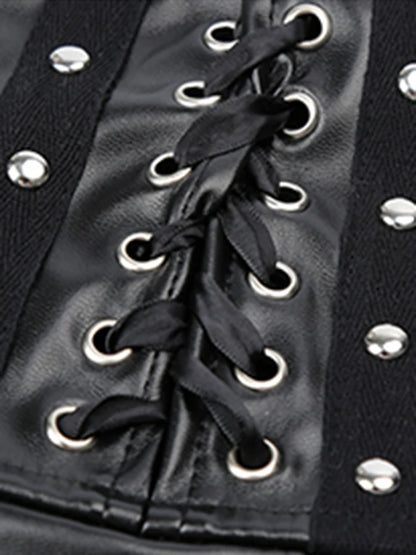 Lautaro Black Soft Pu Leather Pleated Skirt Women High Waist Goth Vintage Punk Style Luxury Designer Clothes 2025