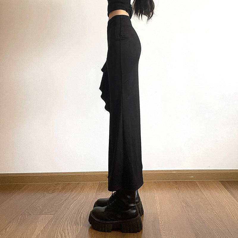 AltGoth  Coquette Mall Goth Skirt Women Streetwear Grunge High Waist Irregulr Split Skirt Vintage Emo Alternative Indie Clothes