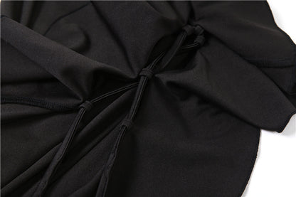AltGoth  Coquette Mall Goth Skirt Women Streetwear Grunge High Waist Irregulr Split Skirt Vintage Emo Alternative Indie Clothes