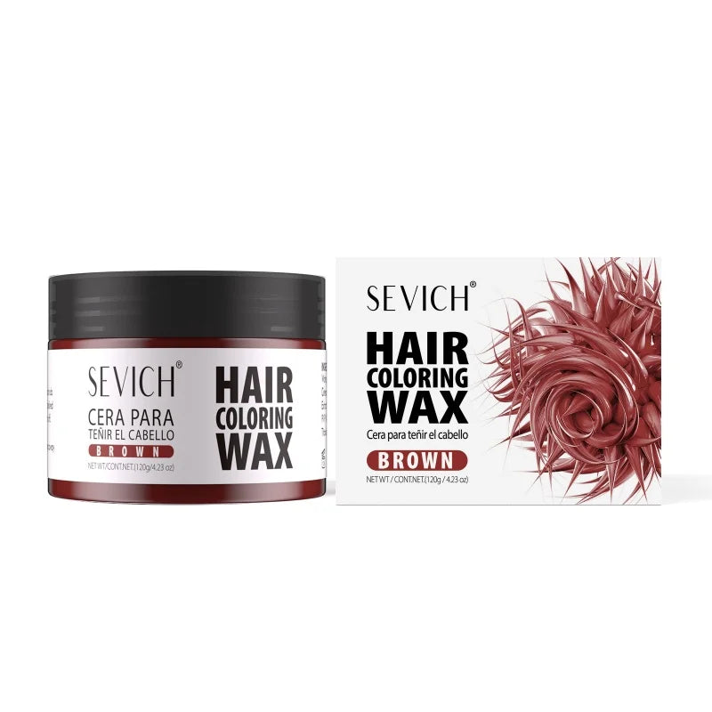 Hair Color Wax Temporary Long Lasting Mud Styling 10 Color Coloring Cream