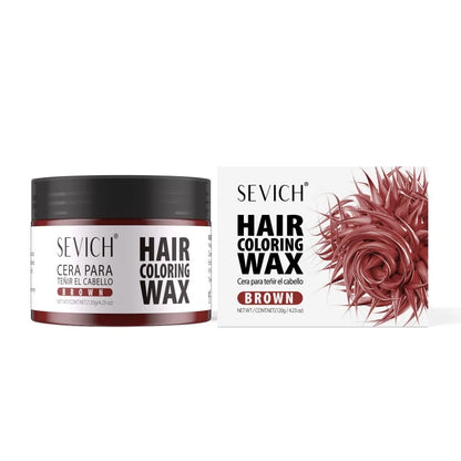 Hair Color Wax Temporary Long Lasting Mud Styling 10 Color Coloring Cream