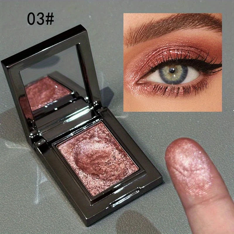 Monochrome Eye Shadow, Flashing, Brightening, Long-Lasting Color, Waterproof and Sweat-Proof, Natural Cosmetics