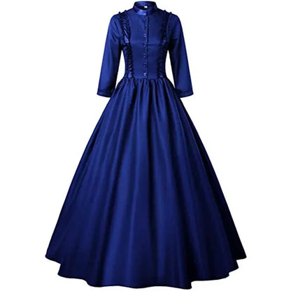 Victorian Skirt Renaissance Dress Queen Masquerade Costume Halloween Costumes for Women Haikyuu