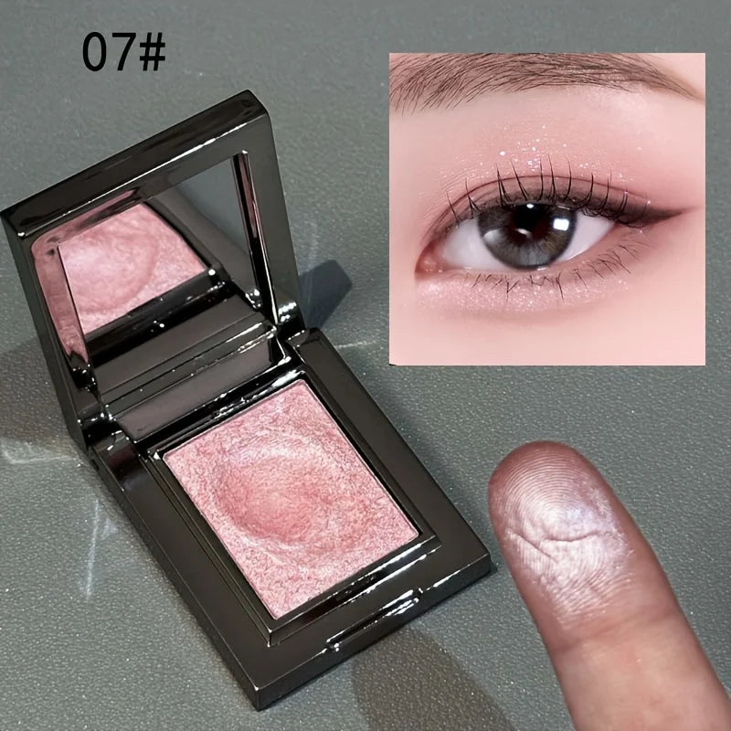 Monochrome Eye Shadow, Flashing, Brightening, Long-Lasting Color, Waterproof and Sweat-Proof, Natural Cosmetics