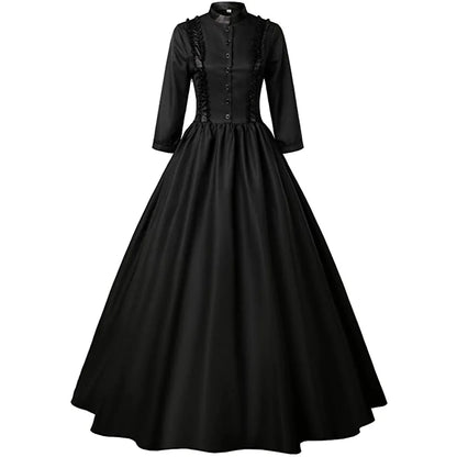 Victorian Skirt Renaissance Dress Queen Masquerade Costume Halloween Costumes for Women Haikyuu