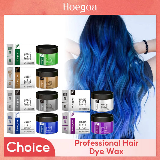 Hair Color Wax Dye Natural Matte Long-Lasting Cream