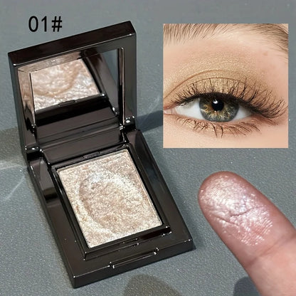 Monochrome Eye Shadow, Flashing, Brightening, Long-Lasting Color, Waterproof and Sweat-Proof, Natural Cosmetics