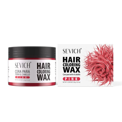 Hair Color Wax Temporary Long Lasting Mud Styling 10 Color Coloring Cream