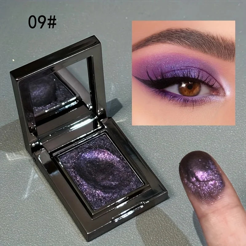 Monochrome Eye Shadow, Flashing, Brightening, Long-Lasting Color, Waterproof and Sweat-Proof, Natural Cosmetics