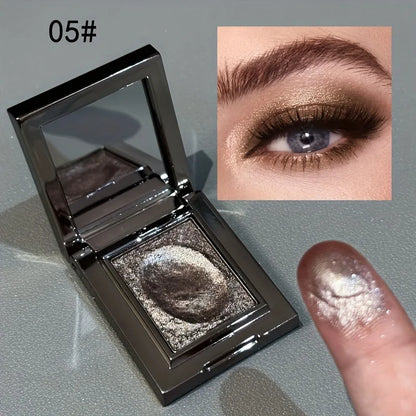 Monochrome Eye Shadow, Flashing, Brightening, Long-Lasting Color, Waterproof and Sweat-Proof, Natural Cosmetics