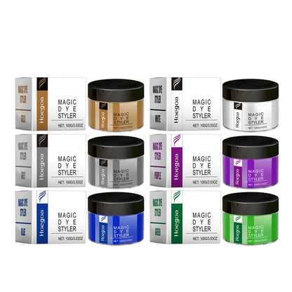 Hair Color Wax Dye Natural Matte Long-Lasting Cream