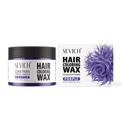 Hair Color Wax Temporary Long Lasting Mud Styling 10 Color Coloring Cream