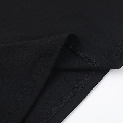 Goth Mesh Patchwork Cross Turtleneck Pullovers