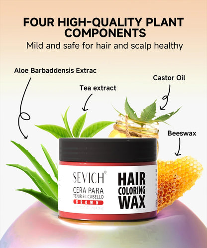 Hair Color Wax Temporary Long Lasting Mud Styling 10 Color Coloring Cream