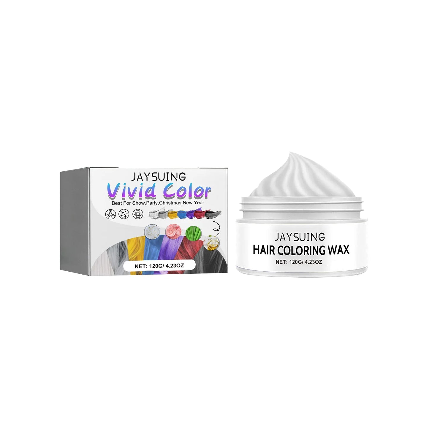 Hair Color Wax Temporary Instant Gray Root Coverage Non-damaging Hair Dye Cream