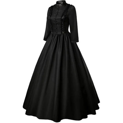 Victorian Skirt Renaissance Dress Queen Masquerade Costume Halloween Costumes for Women Haikyuu