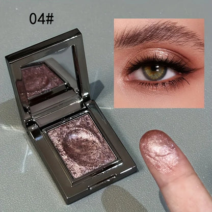 Monochrome Eye Shadow, Flashing, Brightening, Long-Lasting Color, Waterproof and Sweat-Proof, Natural Cosmetics