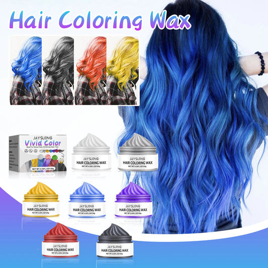 Hair Color Wax Temporary Instant Gray Root Coverage Non-damaging Hair Dye Cream