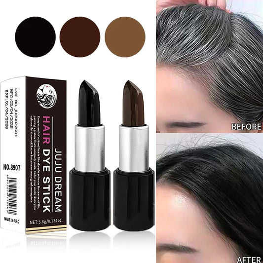 Portable Hair Dye Stick – Quick Temporary Color, Covers White Hair, Gentle & Long-Lasting, For All Hair Types