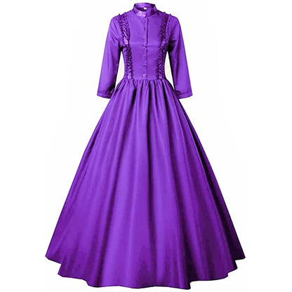 Victorian Skirt Renaissance Dress Queen Masquerade Costume Halloween Costumes for Women Haikyuu