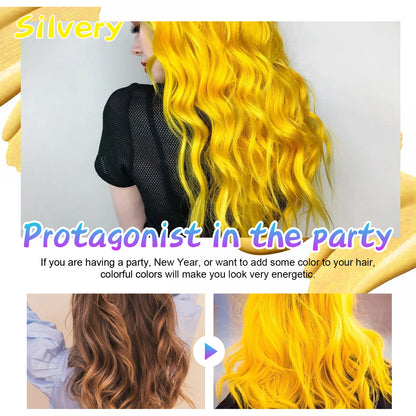 Hair Color Wax Temporary Instant Gray Root Coverage Non-damaging Hair Dye Cream