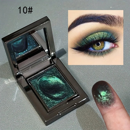 Monochrome Eye Shadow, Flashing, Brightening, Long-Lasting Color, Waterproof and Sweat-Proof, Natural Cosmetics