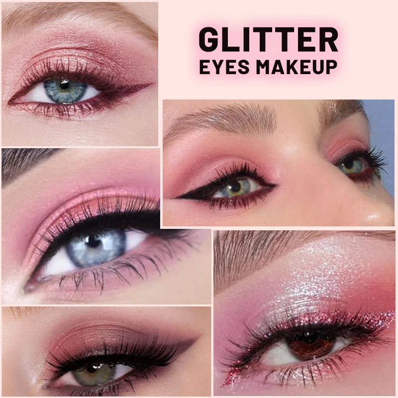 9-Grid Red Eyeshadow Palette Eye Shadow Makeup Long Lasting