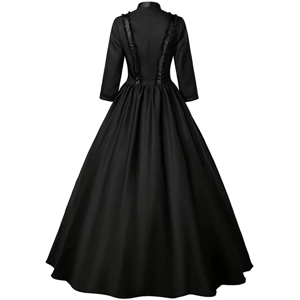 Victorian Skirt Renaissance Dress Queen Masquerade Costume Halloween Costumes for Women Haikyuu