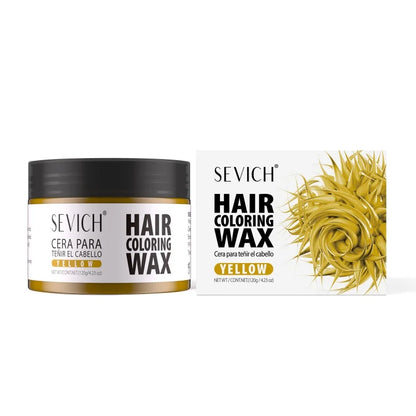 Hair Color Wax Temporary Long Lasting Mud Styling 10 Color Coloring Cream